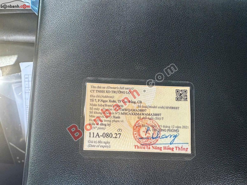 Bán ô tô Ford Everest Titanium 2.0L 4x2 AT - 2021 - xe cũ