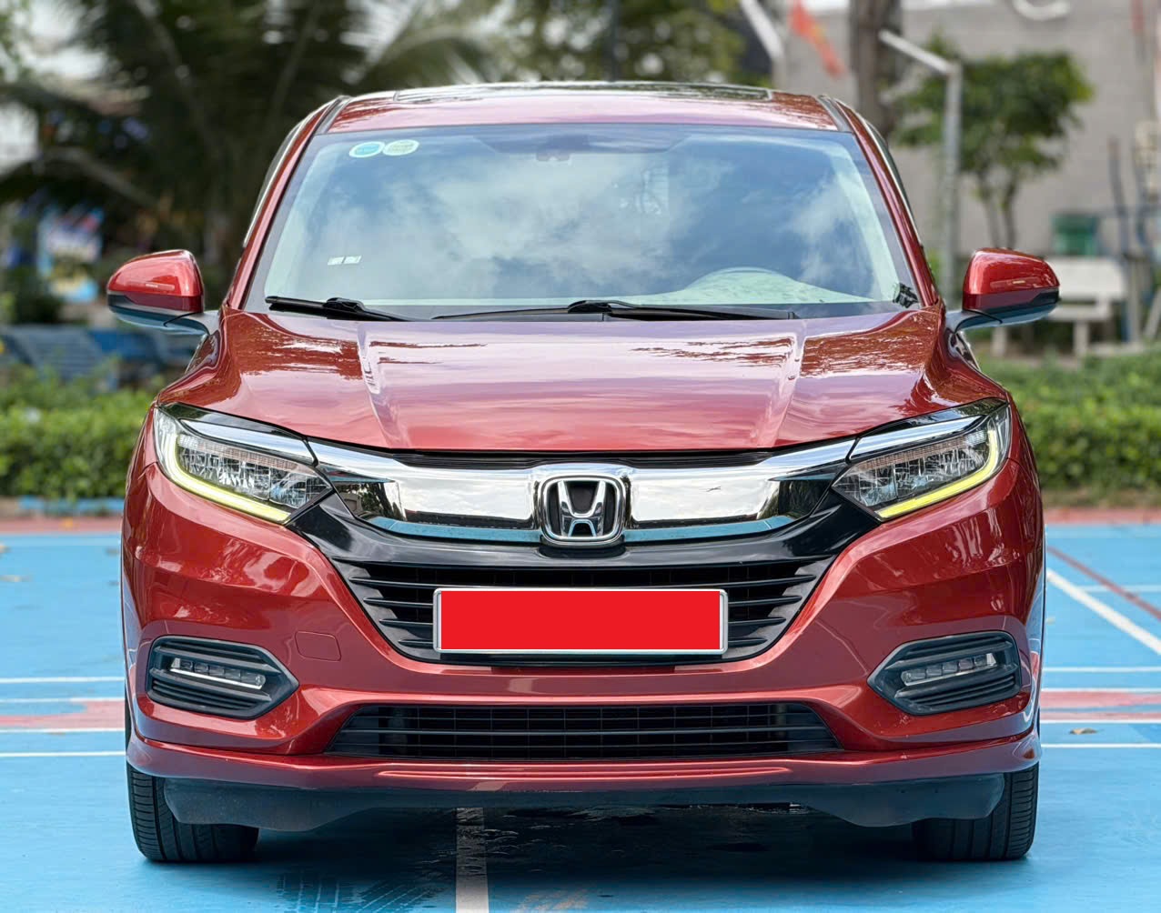 Bán Honda HR-V L sản xuất năm 2018, màu đỏ, xe nhập, giá 479tr