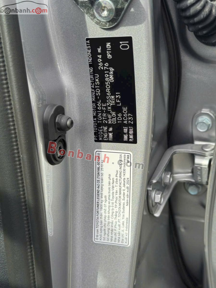 Bán ô tô Toyota Fortuner Legender 2.7L 4x2 AT - 2026 - xe mới