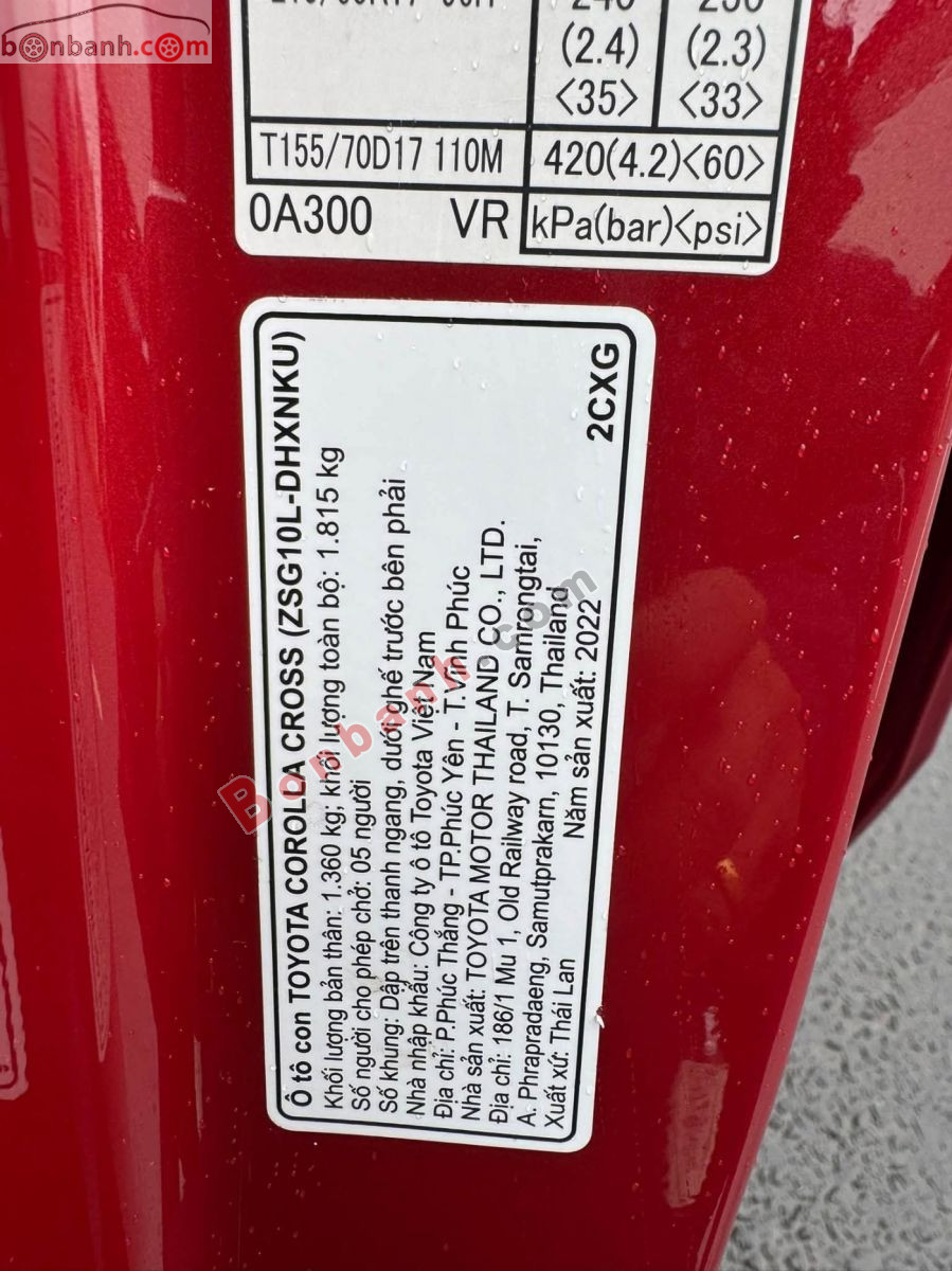 Bán ô tô Toyota Corolla Cross 1.8G - 2022 - xe cũ