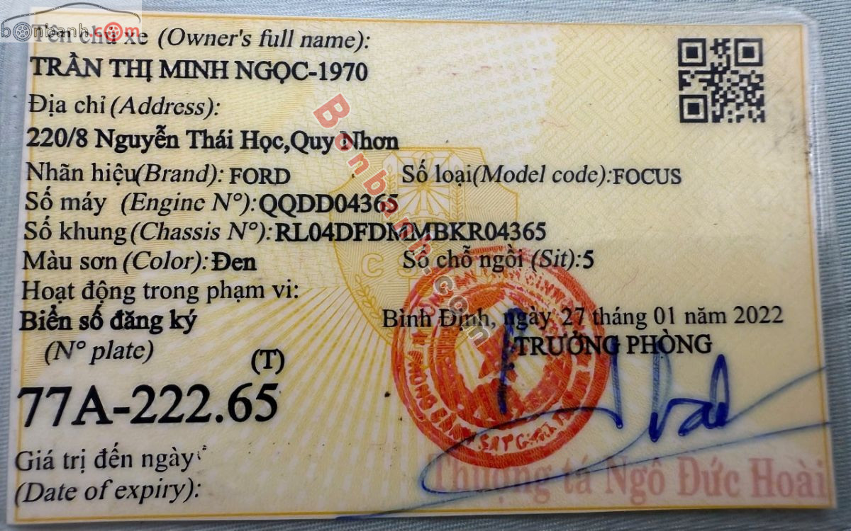 Bán ô tô Ford Focus 1.8 MT - 2011 - xe cũ