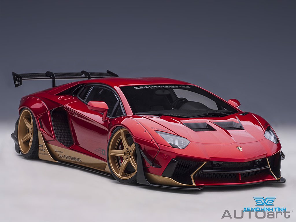 Xe Mô Hình Liberty Walk LB-WORKS Lamborghini Aventador Limited Edition 1:18  AUTOart ( Đỏ )